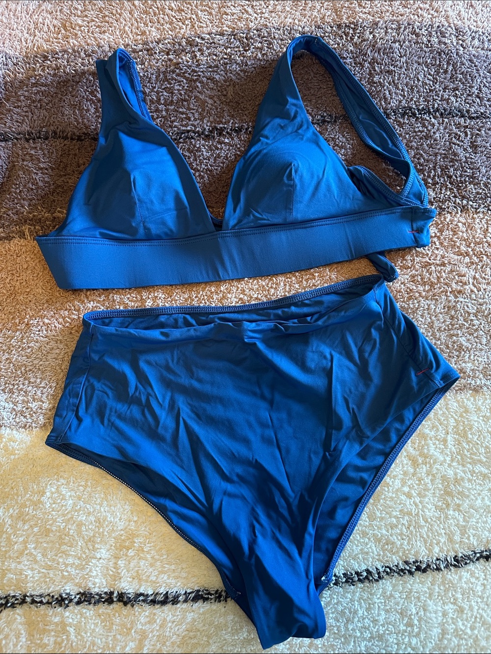 Everlane renew blue bikini Small like new